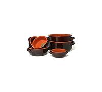 Vulcania Casseruola 2 Manici in Ceramica, Marrone, cm 28 - 5670528