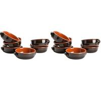 Vulcania Tegame Eco 2/M, Marrone, Ø13 cm, 4 L (Confezione da 2)