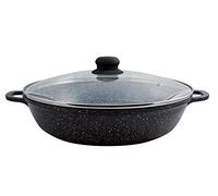 Vulcania Tegame In Alluminio Pressofuso Con Coperchio In Vetro Induzione, CM.24