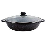 Vulcania Tegame In Alluminio Pressofuso Con Coperchio In Vetro Induzione, CM.32