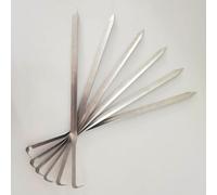 Vulcaninox | Kit da 6 Spiedini BBQ in Acciaio Inox 304 - 60 cm Spessore 1,5 mm | Artigianali Made in Italy | Resistenti alla Deformazione e alla Ruggine | Ideali per Carne, Picanha, Marshmallow