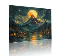 Vulcano Jigsaw Puzzle Adulti 5000 pezzi Jigsaw Puzzles Classici Arte Impossibili Grandi Dimensioni Cielo Stellato per Adulti e Ragazzi Divertimento Giochi Rilassamento e Intelligence 105x156cm t-369