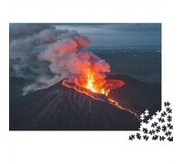 vulcano Lava Jigsaw Puzzle Impossibili 1000 Pezzi Illuminazione città Decorazione Per La Casa. Giochi Rilassamento E Intelligence Per Adulti E Ragazzi Da 14 Anni 1000pcs (75x50cm)