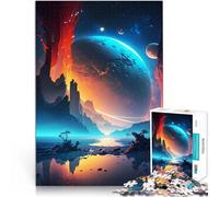 Vulcano Planet Oasis Puzzle da 1000 pezzi per adulti Aiuta il cervello ad allenare i giocattoli che creano dipendenza per coltivare la pazienza decorazione murale 38x26cm