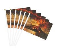 vulcano Stampa Facilitazione Portatile Bandiera Leggero Parata Home Decor Eventi Uso Versatile
