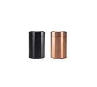 Vulevirtue 2Pezzi Contenitore in acciaio inox per caffè e tè,Zucchero,Snack,Cereali,Barattolo caffè,mini barattolo ermetico,Conservazione Cibi Contenitore Senza BPA