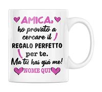 Vulfire Amica Tazza Regalo Donna Compleanno Idea Originale Idee Regali per lei per Natale, Regalo Perfetto Sono io (Amica, Ceramica)