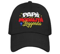 Vulfire Cappello Papà Modalità Leggenda Regalo Festa del papà Compleanno Originale Idee Regali per Lui per Natale Taglia Unica con Visiera (Nero)