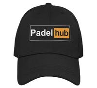 Vulfire Cappello Uomo Padel Hub - Compleanno Natale - Originale Idee Regali per Lui Taglia Unica con Visiera - Accessorio Sportivo per Amanti del Padel (IT, Testo, Taglia Unica, Padel Hub - Nero)