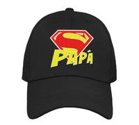 Vulfire Cappello Uomo Super Papà Regalo Festa del papà Compleanno Originale Idee Regali per Lui per Natale Taglia Unica con Visiera (Nero)