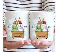 Vulfire Damigella Testimone regalo Tazza Personalizzabile - Nome, Capelli, Abito e tanto altro da Personalizzare - Idee Regalo donna per lei matrimonio (Bianco, Ceramica)