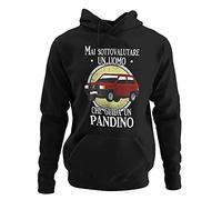 Vulfire Felpa con Cappuccio Uomo Mai Sottovalutare Chi Guida Un Pandino, Panda Accessori, Motori Maglia Ragazzo, Abbigliamento Automobile, Felpe Auto, Passione Motori Maglie, Donna Auto 4x4 (Nero, L)