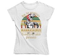 Vulfire Maglietta Donna Non Far arrabbiare mammasaurus (Bianco, L)