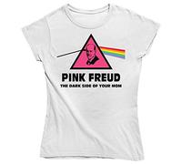 Vulfire Maglietta Donna Pink Freud (Bianco, XL)