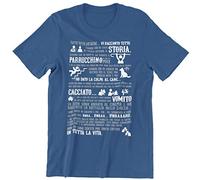 Vulfire Maglietta Uomo Le confessioni di Chunk (Blu, XL)