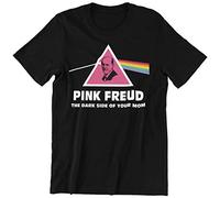 Vulfire Maglietta Uomo Pink Freud (Nero, XXL)