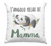 Vulfire Mamma Federa per Cuscino Regalo donna compleanno originale Idee Regali per lei per Natale festa della mamma, L'angolo relax per le mamme - senza Imbottitura (40_x_40_cm)