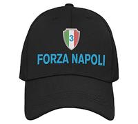 Vulfire Napoli Cappello Uomo Donna Regalo Tifoso Originale Idee Regali per Lui e per lei per Natale Taglia Unica Cappello Nero con Visiera Sportivo Calcio (Nero)
