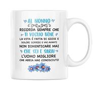 Vulfire Nonno Tazza Regalo uomo compleanno Idea originale Idee Regali per lui per Natale festa del Papà, Al Nonno Ti Voglio Bene (Nonno, Ceramica)