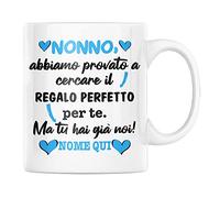 Vulfire Nonno Tazza Regalo Uomo Compleanno Idea Originale Idee Regali per Lui per Natale, Regalo Perfetto Sono io (Nonno (Noi), Ceramica)