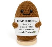 Vulfire Patata Fortunata Regalo Originale e Divertente per lui Idea Simpatica per lei Portafortuna Famiglia, Amici, Colleghi Compleanno Natale Uomo Donna Peluche Motivazionale (Patata Portafortuna)