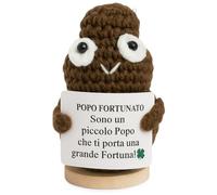 Vulfire Popo Fortunato Regalo Originale e Divertente per lui Idea Simpatica per lei Cacca Portafortuna Famiglia, Amici, Colleghi Compleanno Natale Uomo Donna Peluche Motivazionale (Popo Portafortuna)