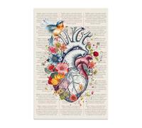 Vulfire Poster Anatomia del Cuore senza Cornice Decorazione Murale Educativa Stampa Alta Qualità Regalo Studenti e Professionisti della Medicina. (Cuore - A4)