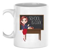 Vulfire Tazza Maestra Personalizzabile Idea Regalo Festa Fine Anno donna compleanno Idee regali per Insegnanti originale per lei Natale Colazione Cucina (Ceramica, Bianco)