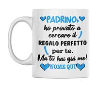 Vulfire Tazza Padrino - Idea Regalo Originale per Lui per Natale e Festa del Padrino - Sono io (Ceramica)