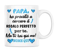 Vulfire Tazza Regalo Uomo Compleanno Idea Originale Idee Regali per Lui per Natale Festa del papà, Miglior Regalo Sono io (papà, Ceramica)