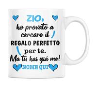 Vulfire Zio Tazza Regalo Uomo Compleanno Idea Originale Idee Regali per Lui per Natale, Regalo Perfetto Sono io (Zio, Ceramica)