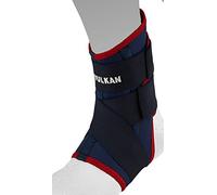 Vulkan Ankle Strap Left Neoprene Support, Navy Blue/Red, Medium, Left/Right Ankle, Neoprene Compression & Warmth, Aerotherm Lining, Figure-8 Elasticated Strapping, Injury Recovery & Rehabilitation