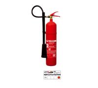 Vulkan C5 5kg CO2 Anidride Carbonica Estintore Anidride Edv Incl. Placca