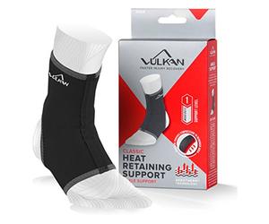 Vulkan Classic 3004 - Supporto per caviglia, taglia S, con compressione traspirante per distorsioni, stiramenti, artrite, articolazioni doloranti, caviglie deboli, da indossare durante lo sport