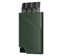 VULKIT Pop-up Card Wallet RFID Blocking Custodia Sottile in Alluminio per Carte Bancarie in Metallo con Tasca per Banconote da lavoro per carte di credito, Banconote e monete