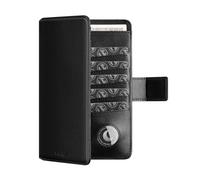 VULKIT Porta Passaporto da Viaggio con Supporto Airtag Portadocumenti da Viaggio Blocco RFID Portafoglio da Viaggio per Uomo o Donna Custodia Passaporto Pelle, Nero