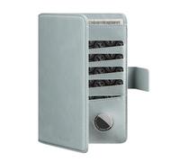 VULKIT Porta Passaporto da Viaggio con Supporto Airtag Portadocumenti da Viaggio Blocco RFID Portafoglio da Viaggio per Uomo o Donna Custodia Passaporto Pelle, Blu