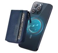 VULKIT Portafoglio con carta magnetica, compatibile con MagSafe, porta carte di telefono con blocco RFID per iPhone Serie 15/14/13/12, Marina Militare, no, Minimalista