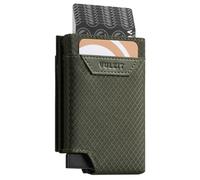 VULKIT Portafoglio Uomo Piccolo Porta Carte di Credito Uomo Porta Tessere Schermato RFID Bifold Porta Soldi, Verde