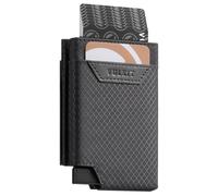 VULKIT Portafoglio Uomo Piccolo Porta Carte di Credito Uomo Porta Tessere Schermato RFID Bifold Porta Soldi, Grigio