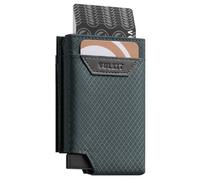 VULKIT Portafoglio Uomo Piccolo Porta Carte di Credito Uomo Porta Tessere Schermato RFID Bifold Porta Soldi, Blu Foschia