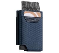 VULKIT Portafoglio Uomo Piccolo Porta Carte di Credito Uomo Porta Tessere Schermato RFID Bifold Porta Soldi, Blu Navy