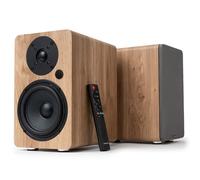 VULKKANO A5 ARC MKII Casse per TV Bluetooth HDMI ARC | Woofer 5,25", 100W, telecomando, Bluetooth 5.0, HDMI ARC, Ottica, RCA, USB, uscita subwoofer, finitura legno