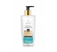 Vully Gel detergente viso 200 ml - Gel detergente viso con particelle d'oro, per tutti i tipi di pelle, pulizia quotidiana