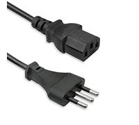 VulTech ALIM15-ITA Cavo di Alimentazione, PC, Standard, Presa Italiana, 1.5 m, Nero
