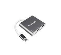 VulTech ATC-01 Adattatore Multiporta USB Tipo-C, hub 3 in 1 con HDMI 4K, 1x USB3.0, 1x USB-C compatibile con Google Chromebook, HP, Samsung S8/S9+ Huawei P40, MacBook Pro, XPS, Surface Pro, Samsung