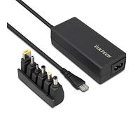 VulTech AU-70W Alimentatore Universale per Notebook Autosettante con 6 Tips Connettori Intercambiabili, Compatibile con Asus, Samsung, Acer, Toshiba, Dell, Lenovo, HP, Ricarica Sicura e Veloce