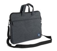 VulTech Borsa Tracolla Laptop 15-15,6", Custodia PC Compatibile con MacBook Pro/Air, HP, Lenovo, Dell, Asus - Vano Imbottito, Tasca Frontale, Fascia per Trolley, Tracolla Rimovibile, Grigio