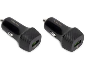 Vultech CA-1Q Caricatore Auto smartphone e tablet 18W Porta USB QC3 Quick Charge 3.0 con max velocità di carica. Caricabatterie Auto Mini per iPhone, iPad, Samsung Galaxy, Huawei, Xiaomi, Oppo, Vivo