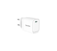 VulTech CC45-1C - Caricatore Universale 45W GaN con Porta USB-C/Type-C PD3.0 QC3.0 PPS, Compatibile con Smartphone, Tablet e Notebook - Bianco, Compatto